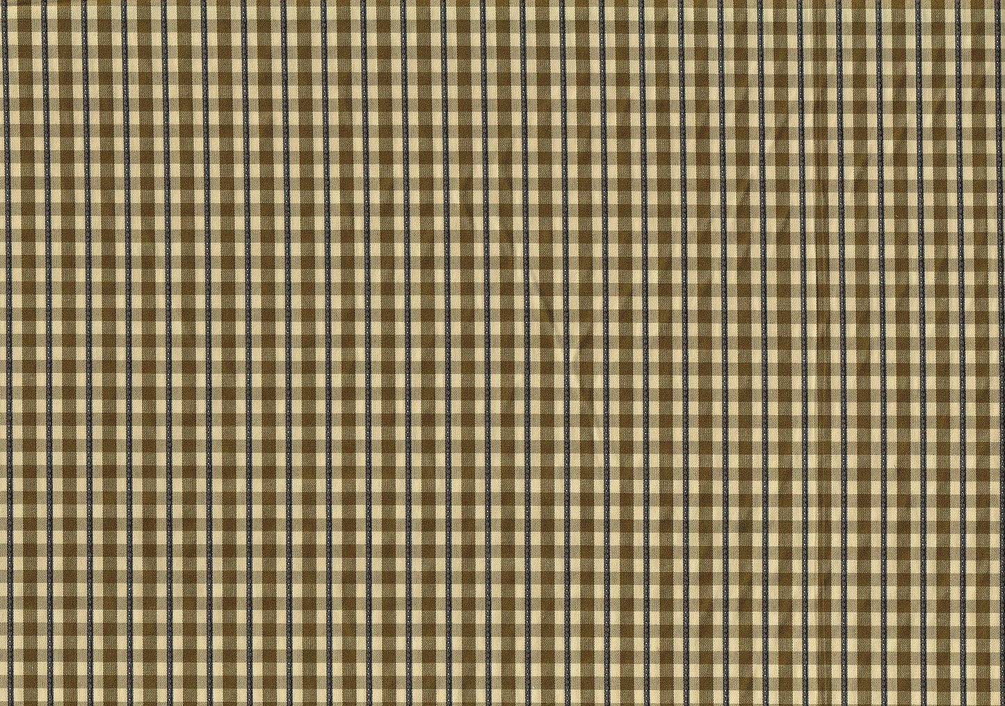 Braemore Fabric Brown Beige Slate Check Drapery Upholstery 