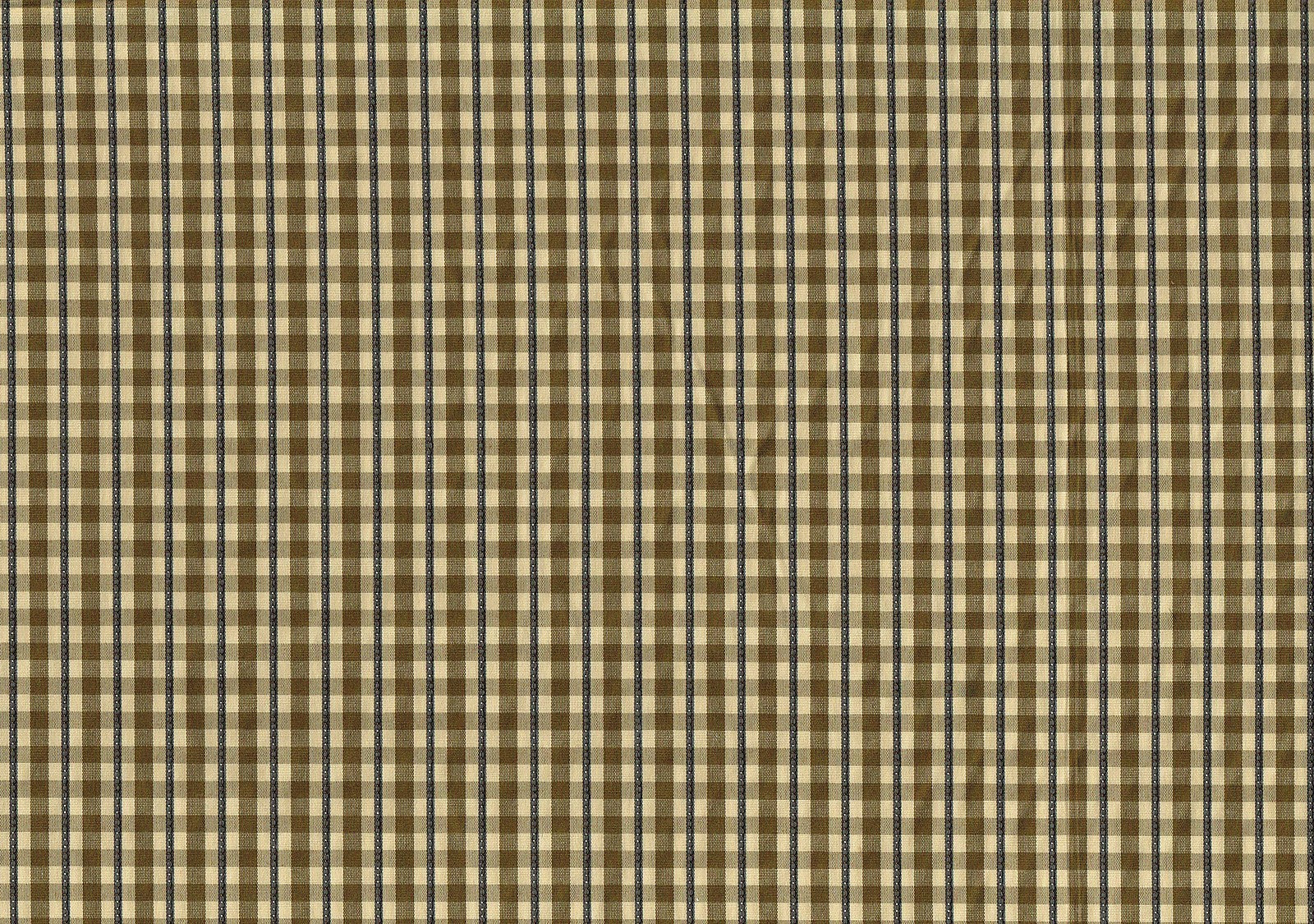 Braemore Fabric Brown Beige Slate Check Drapery Upholstery 