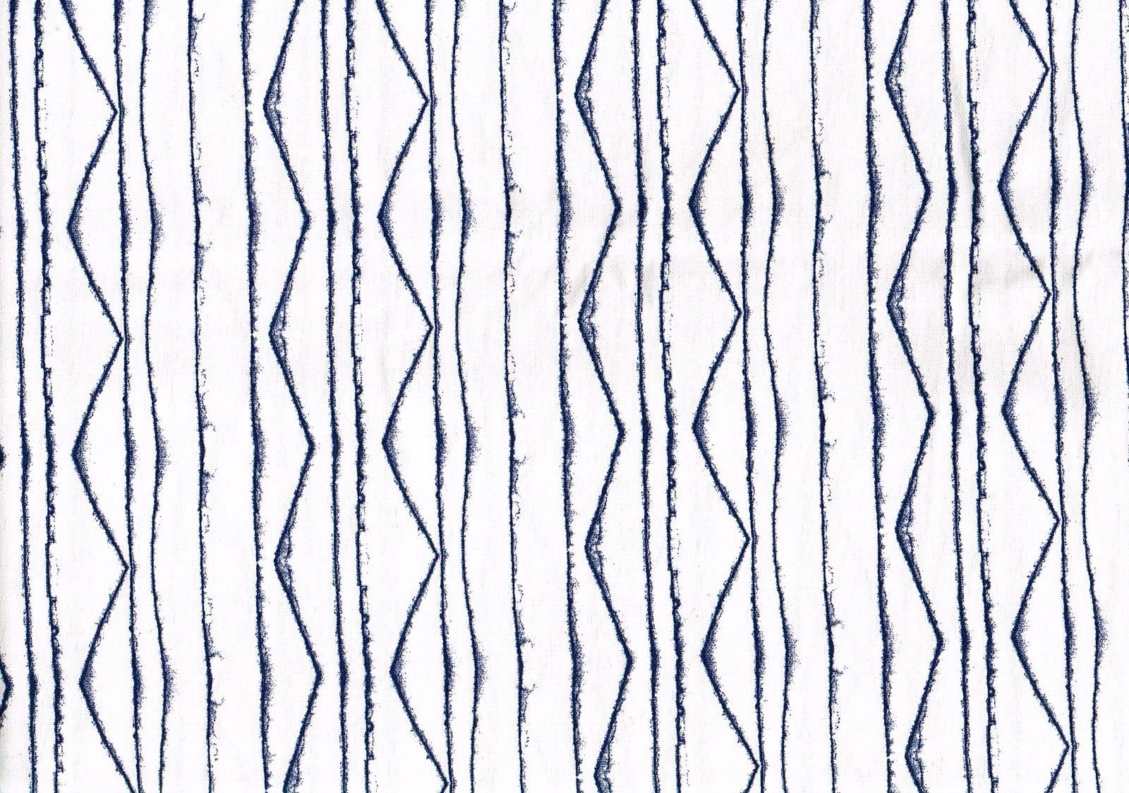 5 Yds  Mill Creek  Fabric Nate Berkus Navy White Stripe Drapery Upholstery