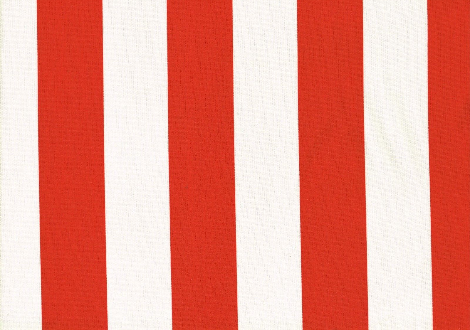 Designer Fabric New Red and Cream Stripe Indoor/Outdoor Drapery Upholstery