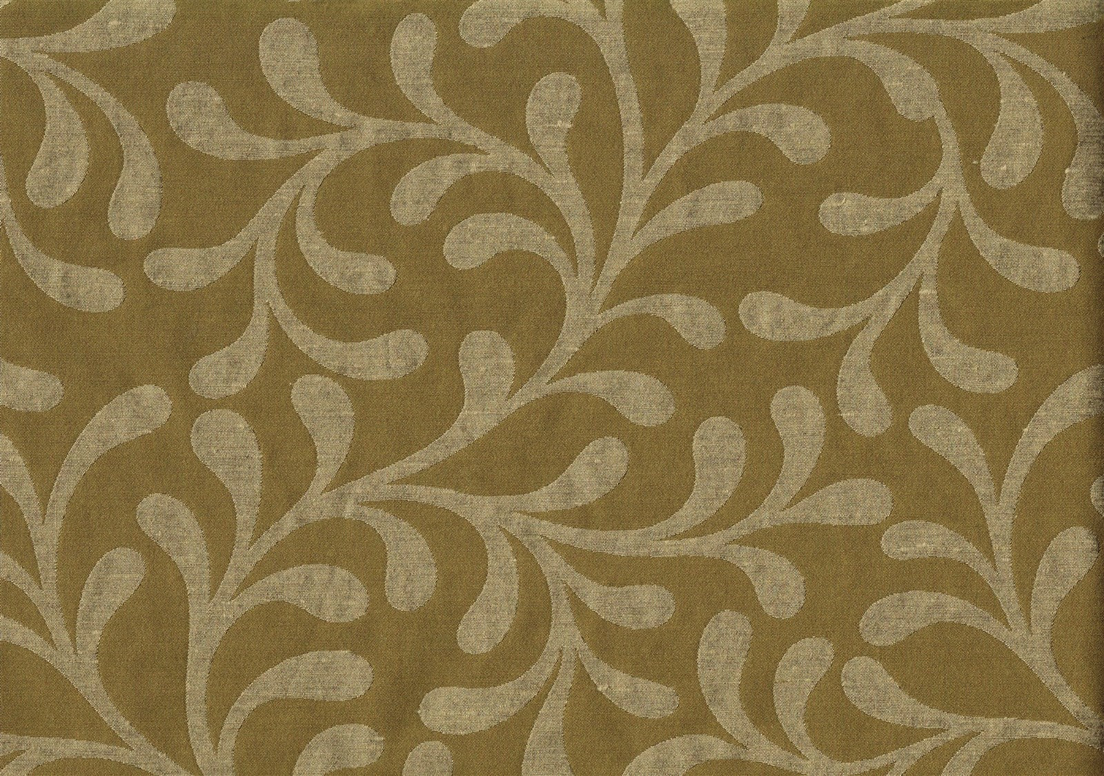 Robert Allen Fabric Elegant Flair Praline Scroll Drapery Upholstery 