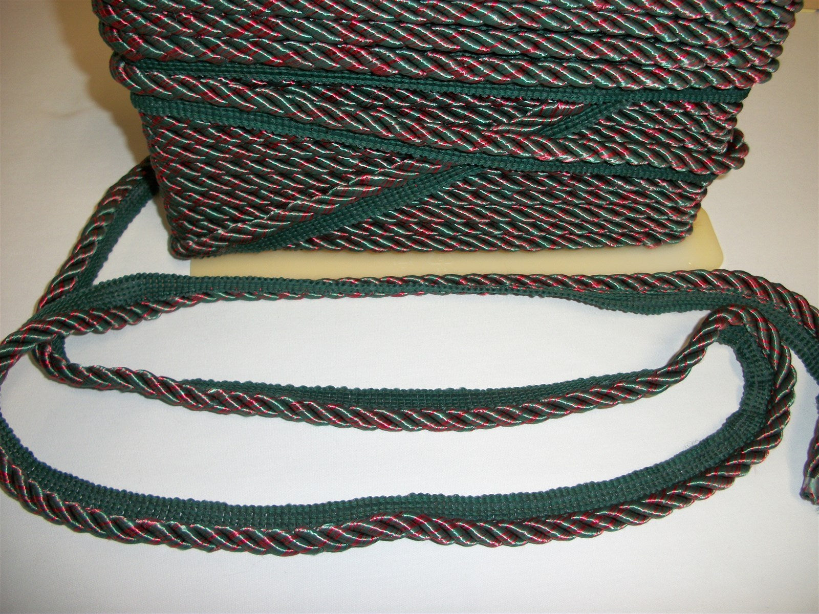1/2" Lip Cording Conso Princess Green Red Collection Drapery Upholstery 