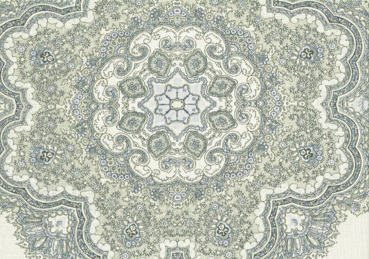 Home Accent Fabric Casablanca Pearl Cotton Gray Light Gray Drapery Upholstery 