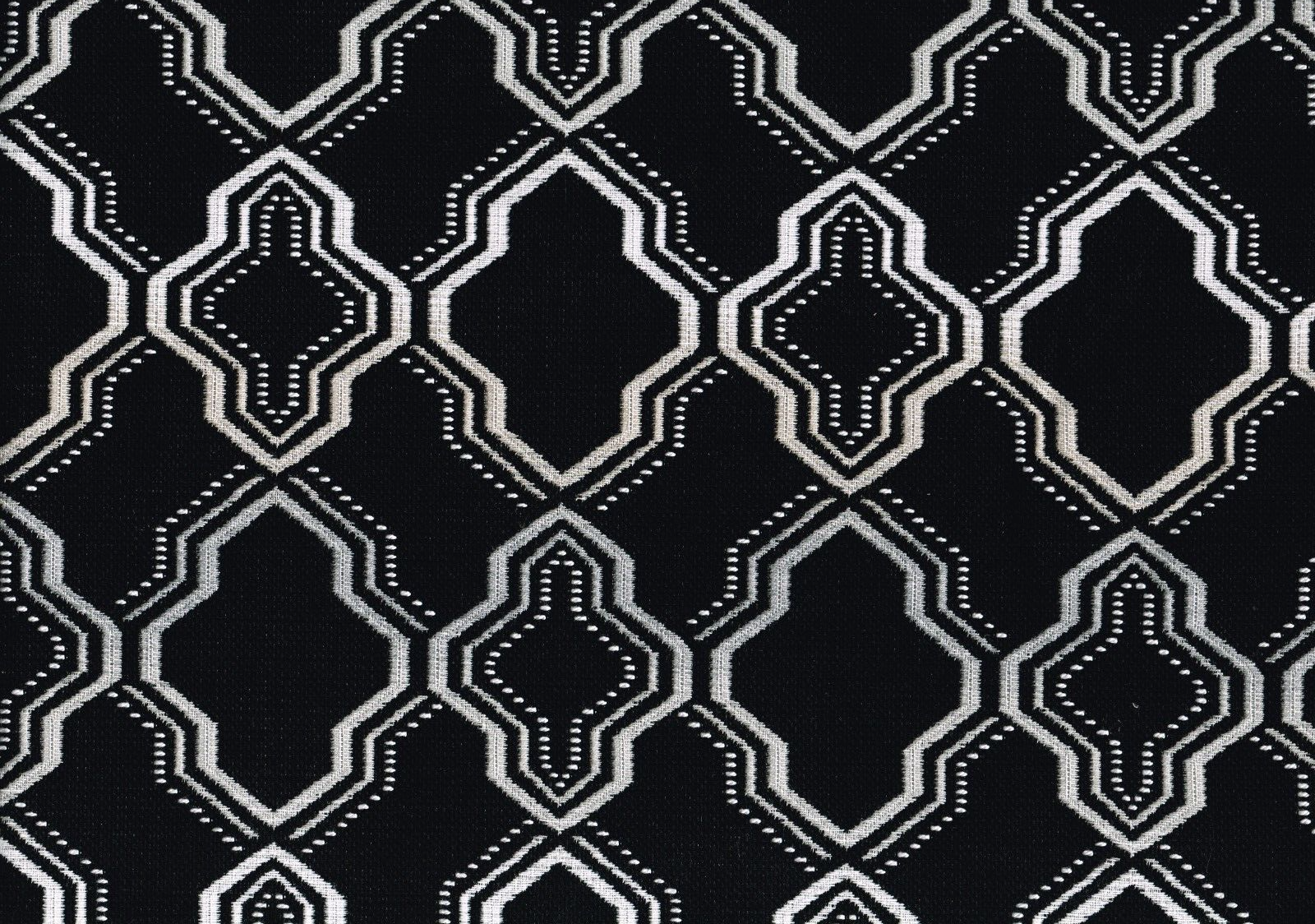 7 Yds Sunbrella Fabric Black White Woven 100% Solution Dyed Acryle Upholstery