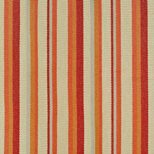 4.5  Yds PKaufmann Fabric UV Veracruz Stripe Tangerine  Upholstery
