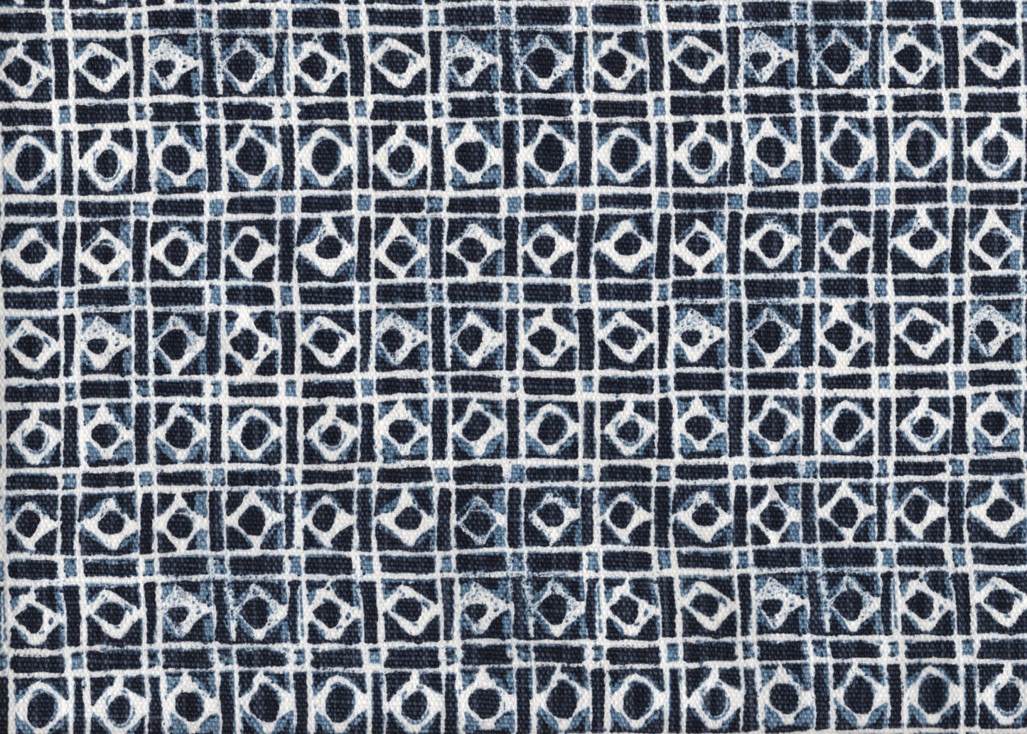 6 Yds Lacefield Fabric Geos Marine  Drapery Upholstery