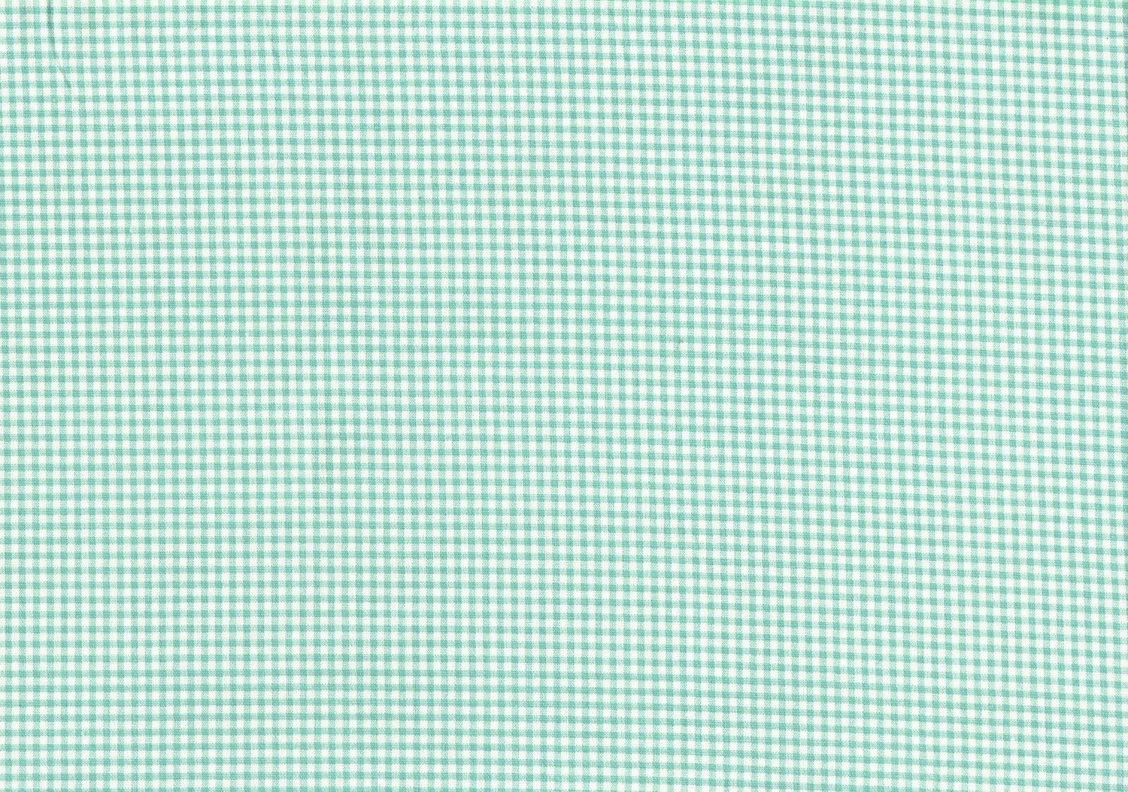 Designer Fabric Aqua Small Check 100% Cotton Drapery Upholstery 