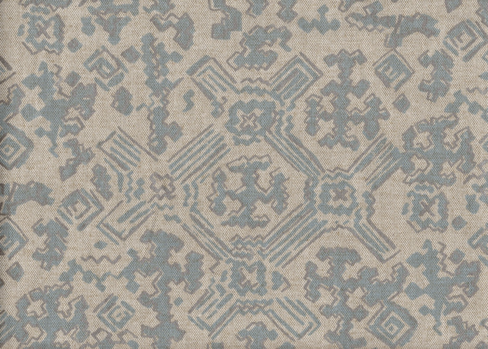 2.75 Yds Lacefield Fabric Nomaden Swedish Blue  Drapery Upholstery