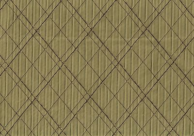 3 Y ds Designer Fabric Gold Brown Diamond Raised Print Drapery Upholstery