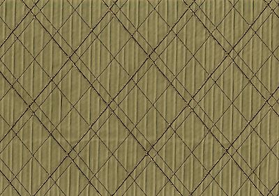 3 Y ds Designer Fabric Gold Brown Diamond Raised Print Drapery Upholstery