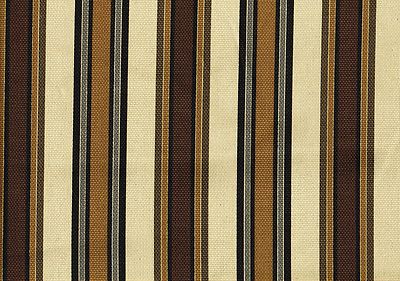 Designer Fabric  Morgan Desert Basket  Brown Tan Beige Gray  Striped  Drapery 