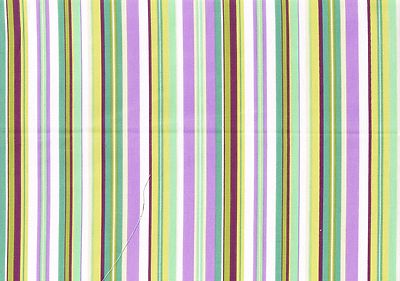 Waverly Fabric  Beach Umbrella Lavender Green Yellow  Cotton Drapery Upholstery 