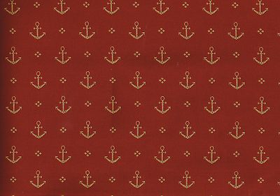 Designer Fabric Nautica  Red  Cryptonite  Upholstery   