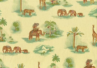 Waverly Fabric Coastal Caravan  Cotton Drapery Upholstery  
