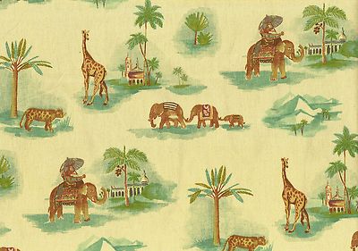 Waverly Fabric Coastal Caravan  Cotton Drapery Upholstery  