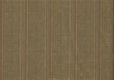 Heritage House Fabric  Green  Brown Gold  Striped Drapery Upholstery   